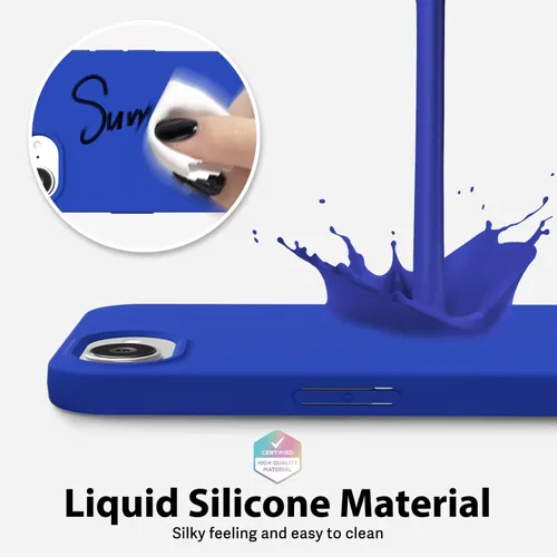 Vista 18 de oakxco Funda de silicona para iPhone 12 Pro Max, magnética, compatible con carga inalámbrica Magsafe, cubierta protectora de goma suave y delgada