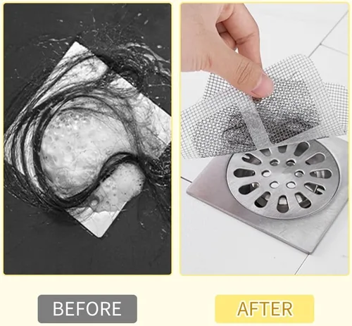 Vista 5 de Adhesivos Desechables para Drenaje de Cabello, 2026 Nuevo Atrapapelos Desechable para Drenaje de Ducha, Pantalla de Filtro para Drenaje de Piso