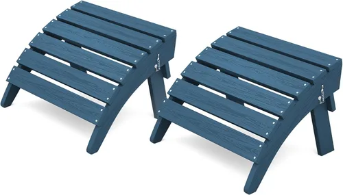 Vista 32 de KINGYES Otomana Adirondack plegable para silla Adirondack, Aruba