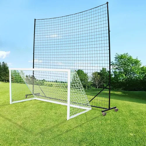 Vista 13 de Sistema de tope de bola - Red de respaldo de fútbol, resistente, alto impacto, barrera de práctica