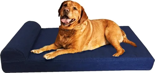 Vista 12 de Dogbed4less Cama ortopédica de espuma viscoelástica de gel prémium para perros extragrandes, forro impermeable y funda de gamuza color espresso