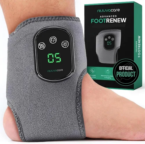 Rejuvacare Foot Renew - Masajeador de triple método para uso doméstico, oficial 2026, soporte de relajación para pies y tobillos, 1 pieza