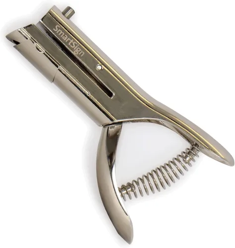 SmartSign Perforadora de mano resistente de un solo agujero, perforadora de orificio de 1/8 pulgadas (3 mm), alcance de 2 pulgadas, para tarjeta de