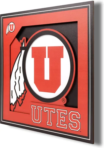 Vista 48 de YouTheFan NCAA Central Florida Knights - Arte de pared de la serie 3D con logotipo - 12 x 12