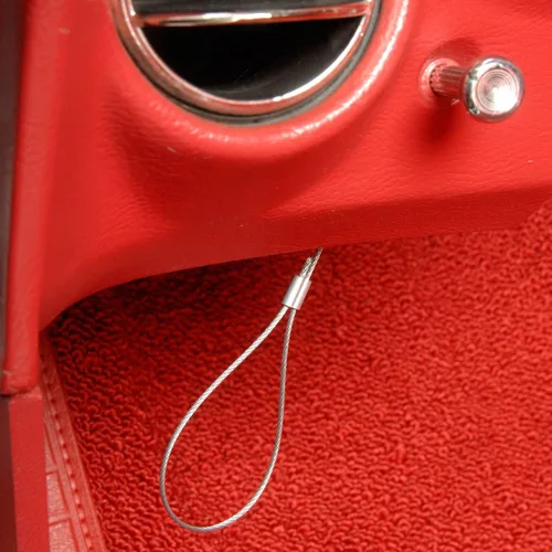 Vista 4 de Kit de cable de liberación de campana de emergencia C3 Corvette Hood Compatible con: todas las corbetas 77 a 82