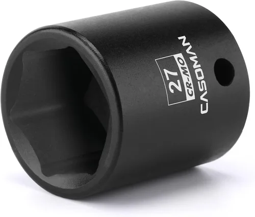 Vista 24 de CASOMAN 1/2" Drive x 36 mm Profundo 12 PT Juego de Tuercas de Eje de Impacto, CR-MO, Juego de Tuerca de Eje de 1/2 Pulgada 12 Puntos para Fácil