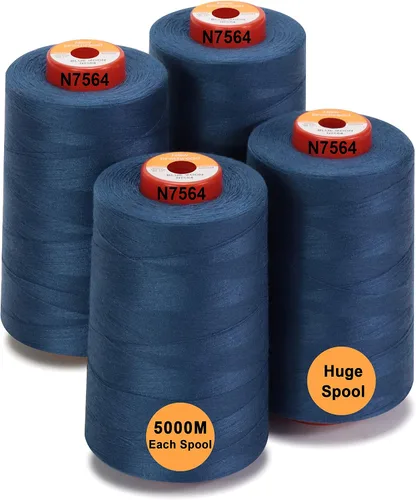 Vista 27 de New brothread - 30 opciones - 2 conos grandes de 5500Y (5000M) cada uno de hilo de poliéster hilado multiusos 40S/2 (Tex27) para serger, overlock