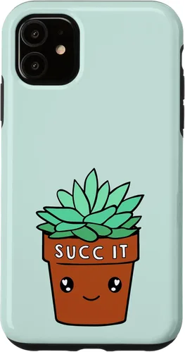 Vista 8 de iPhone 16 Succ It - Cute Succulent Plant Lovers Gardening Theme Case