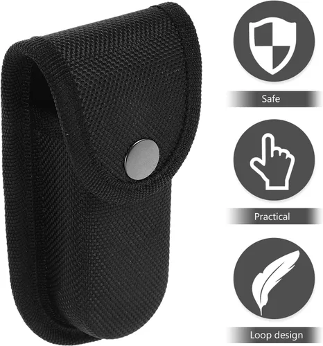 Vista 4 de UPKOCH 2 fundas plegables de nailon para cuchillos, práctica funda de transporte para cuchillos plegables de 5 a 7 pulgadas con ajuste ajustable