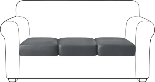 Vista 13 de Yates Home Funda de cojín de piel sintética para sofá, funda elástica resistente al agua, para asiento de caravana, sofá biplaza, protector