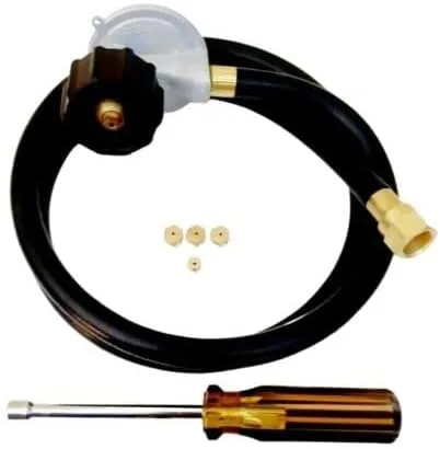 FIREJACK Kit de conversión de propano (LP) para Weber Spirit E-320/SP-320 (controles frontales) convierte de gas natural (NG) a propano Kit completo