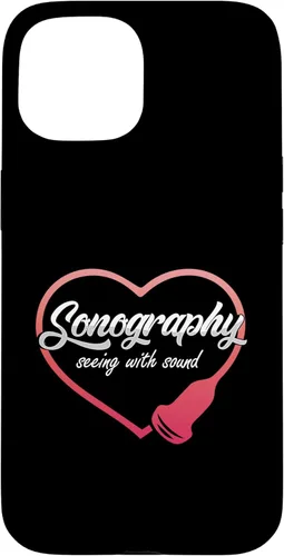Vista 6 de Sonography Seeing With Sound Ultrasound Echography Medicine Case for iPhone 16
