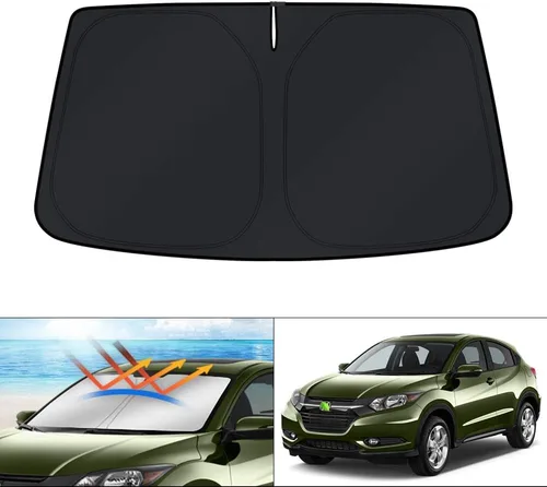 Vista 76 de KUST Parasol para parabrisas para Honda Accord 2018-2024 2025 2026, accesorios de ventana de 4 capas, protector solar plegable, bloquea los rayos