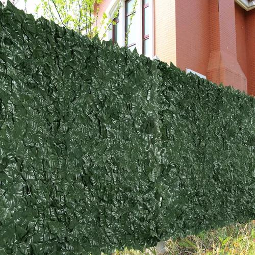 Vista 8 de Valla de Privacidad de Hiedra Artificial, U'Artlines Valla de Setos Artificiales de Servicio Pesado y Pantalla de Decoración de Hojas de Vid