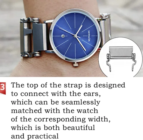 Vista 6 de Pulsera de herramientas de acero inoxidable ONELANKS para hombres, compatible con LEATHERMAN TREAD y correa de reloj, 29 en 1, pulsera multifunción