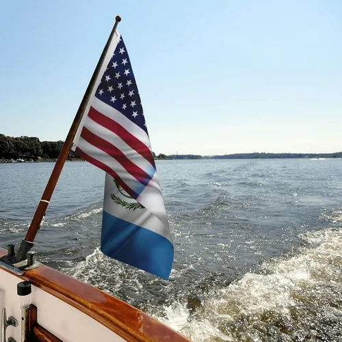 Vista 8 de Bandera de Guatemala América, 3 x 5 pies, decoración de doble cara para exteriores
