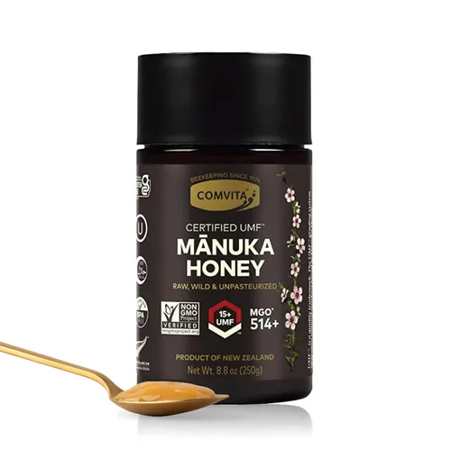 Comvita Miel de Manuka UMF 15+ (MGO 514+) - Miel de Manuka cruda de Nueva Zelanda, pura y sin pasteurizar, superalimento para la salud inmunológica,