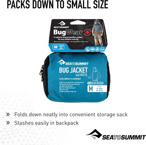 Vista 5 de Sea to Summit Bug Jacket & Mitts - Pequeño verde oliva