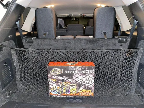 Vista 7 de EACCESSORIES EA Red de carga organizadora de maletero para Nissan Pathfinder 2013-2023, red de carga estilo sobre para SUV de malla premium