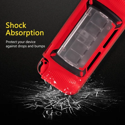 Vista 4 de YUFANLI Protective Case for Nintendo Switch, Grip Case with Game Storage, Nintendo Switch with Stand, Nintendo Switch Cover