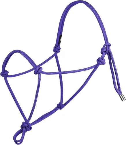 Vista 10 de Harrison Howard Cabestro de cuerda para caballos - Cabestro de entrenamiento súper resistente con 2 nudos de cuerda rígida de 1/4 pulgadas