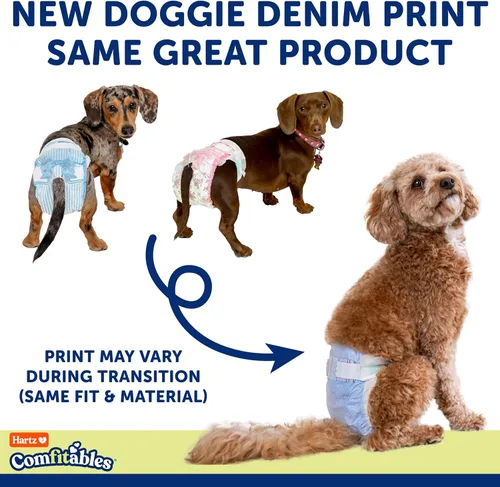 Vista 7 de Hartz Comfitables - Pañales desechables para perros, talla XXS, 42 unidades, ajuste cómodo y seguro, fácil de poner, pañal súper absorbente