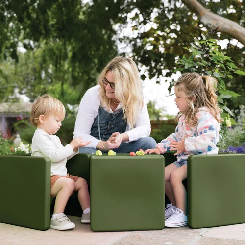 Vista 174 de ECR4Kids Tri-Me 3 en 1 silla cubo, muebles para niños, gris claro