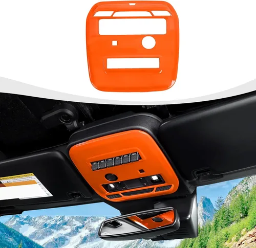 Vista 4 de RAZPOY Cubierta para panel de luz de lectura frontal Bronco compatible con Ford Bronco 2021-2025, accesorios interiores negros de 2 puertas y 4