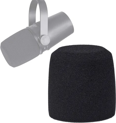 SUNMON Shure MV7 Pop Filter - Cubierta de espuma para parabrisas de micrófono profesional compatible con micrófono Shure MV7 Podcast para minimizar