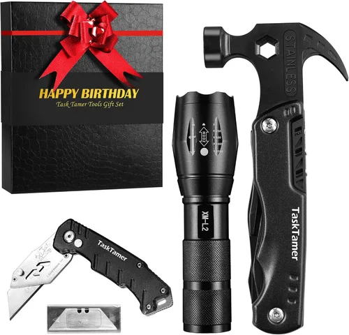 Vista 8 de Juego de múltiples herramientas de regalos para padre, juego de regalos para papá, multiherramientas con martillo múltiple, cuchillo utilitario