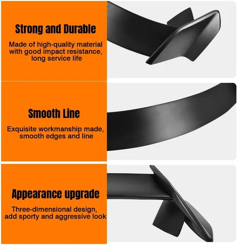 Vista 7 de Alerón de maletero compatible con Honda Civic Sedan 2006-2011 de 4 puertas, estilo Type-R ABS tapa trasera para maletero alerón, alerón de alerón