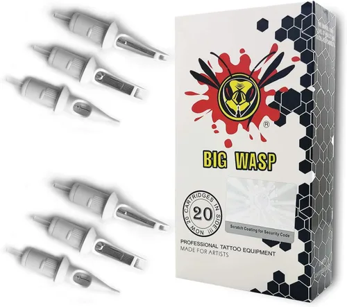 Vista 7 de BIGWASP Cartucho de aguja de tatuaje desechable profesional 1003RL #10 Bugpin 3 Round Liner (3RL) 20Pcs