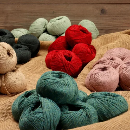 Vista 3 de Juego de 6 madejas 100% de lana de alpaca bebé (3.53 oz) de peso DK, celestial suave y perfecto para tejer y tejer a ganchillo