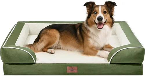Vista 56 de Comfort Expression - Cama ortopédica para perros extragrandes, 53 x 42 pulgadas, cama impermeable y de apoyo de espuma con cojines removibles