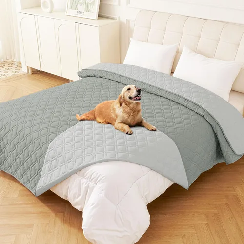 Vista 177 de hyha - Manta impermeable para cama de perro, mantas suaves para mascotas, funda impermeable para sofá para perros, fundas reversibles lavables