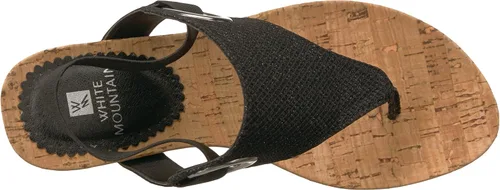 Vista 5 de WHITE MOUNTAIN Sandalia de cuña de corcho Aida para mujer