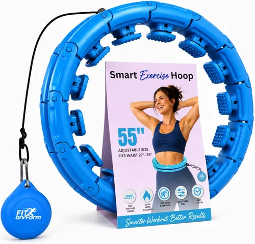 Vista 19 de FIT ON Form Infinity Weighted Hula Hoop for Adults Weight Loss, Smart Exercise Hola Circle Hoop for Women Abs Workout