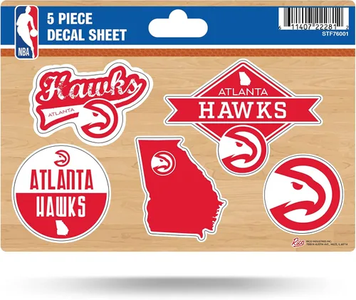 Vista 9 de Rico Industries Hoja de adhesivos NBA (5 unidades)