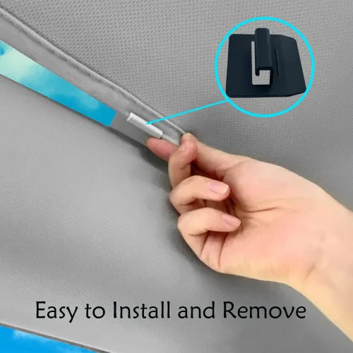 Vista 2 de 16 piezas de clips para parasol de techo compatibles con techo solar Tesla Model 3 Model Y, accesorios de instalación de protección contra el calor