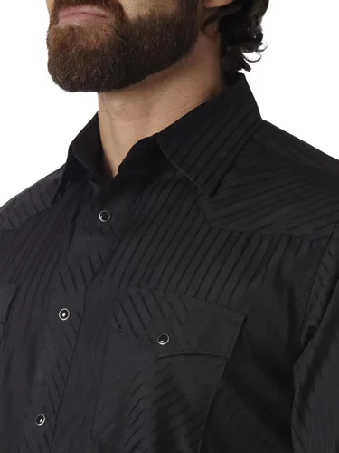 Vista 3 de Wrangler Sport Western - Camisa de manga larga para hombre