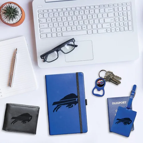 Vista 9 de NFL Rico Industries - Cartera bordada con bolsillo frontal, gran artículo de regalo