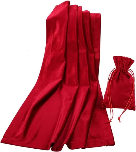 Vista 12 de BLESSUME Wizard Tarot Mantel y bolsa Cuadrado Azul Tarot Paño Negro