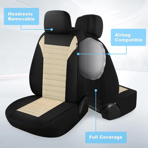 Vista 5 de VarCozy Juego de fundas de asiento MeshFlex