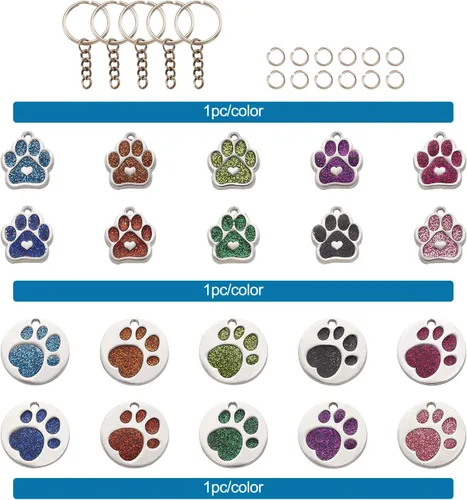 Vista 8 de Mega Pet Kit de llavero con colgantes