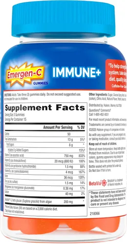 Vista 9 de Suplemento dietético masticable Emergen-C Suplemento dietético masticable, tableta con vitamina C y vitamina B6, 1, 1