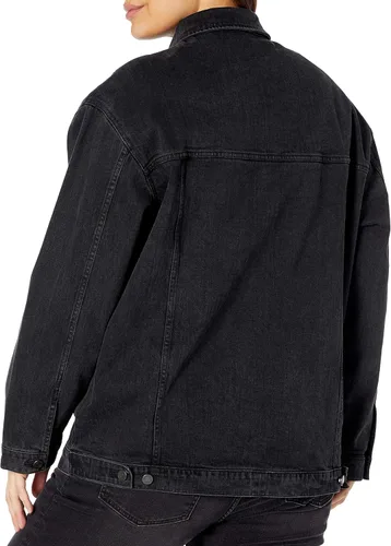 Vista 7 de The Drop Chaqueta vaquera extragrande Andrea para mujer