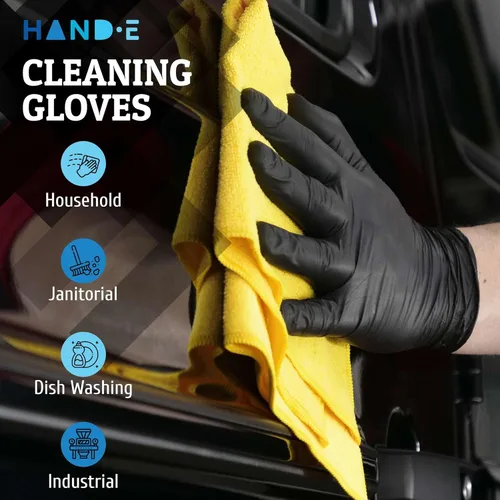 Vista 4 de Hand-E Touch Disposable Nitrile Gloves 1000 Count Case - Latex Free, Powder Free, Surgical Medical Exam Gloves -Bulk Supply