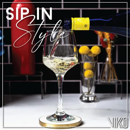 Vista 3 de Vikko Copas de vino, juego de 12 copas de vino tinto, copa de vino transparente de 14 onzas, copas europeas clásicas y duraderas