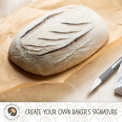 Vista 6 de Superbaking Banneton - Juego de cestas a prueba de pan, ovalada de 10 pulgadas, cesta a prueba de masa madre para suministros de herramientas