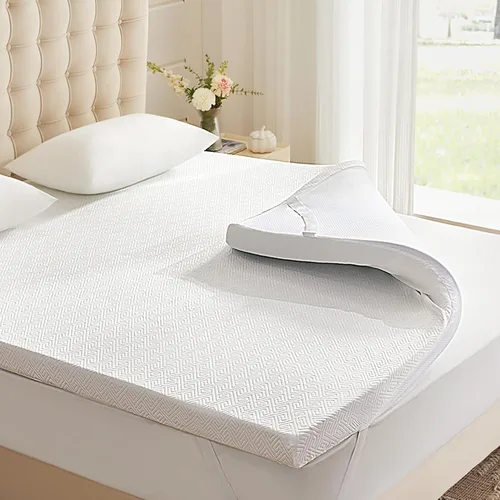 Vista 9 de Eiayeebil Cubrecolchón de espuma viscoelástica de 2 pulgadas, tamaño King, almohadilla de espuma viscoelástica con funda extraíble y lavable